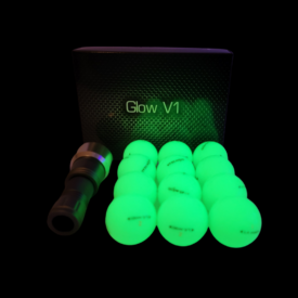 Glow V1 NIGHT GOLF BALL – 12 Ball Pack with UV Flashlight