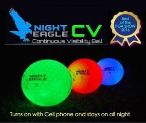 NIGHT EAGLE CV LED golf balls - Assorted colors - pack of 6