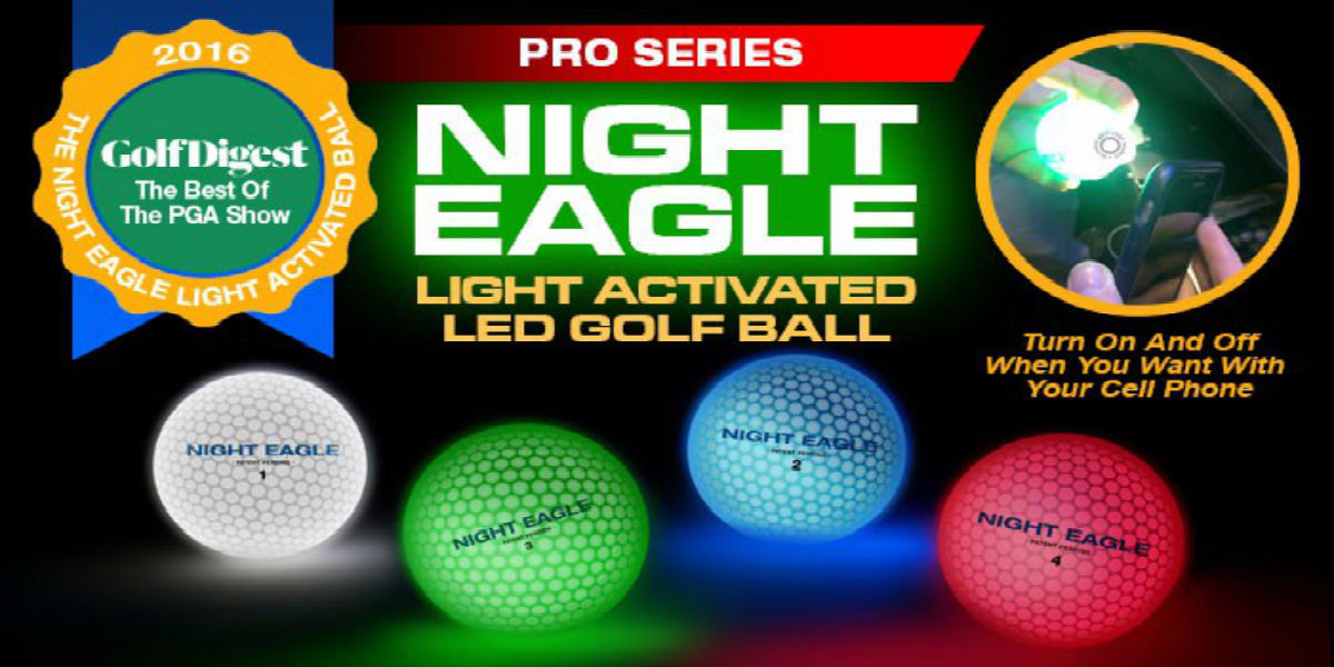 NIght Eagle CV LED Golf Ball – Green – pack of 6 2